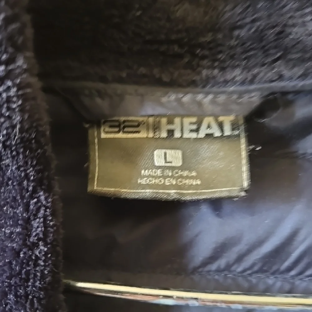 Women's 32 Degrees Heat Navy Nylon Fleece Lined Ladies Jacket Size Large FC - Picture 3 of 6
